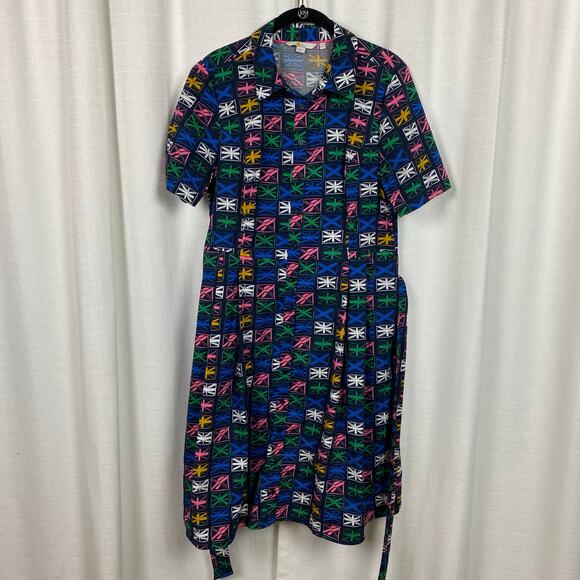 Boden Multi Color Union Jack Anastasia Shirt Dress Sz.10R - Picture 7 of 16